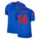 2021-2022 Atletico Madrid Training Shirt (Blue) (M LLORENTE 14)