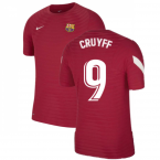 2021-2022 Barcelona Elite Training Shirt (Red) (CRUYFF 9)