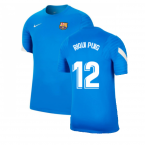2021-2022 Barcelona Training Shirt (Blue) (RIQUI PUIG 6)