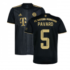 2021-2022 Bayern Munich Away Shirt (PAVARD 5)