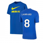 2021-2022 Chelsea Swoosh Club Tee (Blue) (LAMPARD 8)