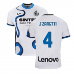 2021-2022 Inter Milan Away Shirt (J ZANETTI 4)