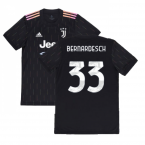 2021-2022 Juventus Away Shirt (Kids) (BERNARDESCHI 20)