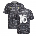 2021-2022 Juventus Pre-Match Training Shirt (Grey) (CUADRADO 11)