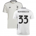 2021-2022 Juventus Training Shirt (White) (BERNARDESCHI 20)