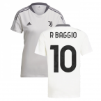 2021-2022 Juventus Training Shirt (White) - Ladies (R.BAGGIO 10)