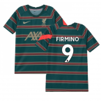 2021-2022 Liverpool Pre-Match Football Top (Atomic Teal) - Kids (FIRMINO 9)