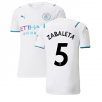 2021-2022 Man City Authentic Away Shirt (ZABALETA 5)