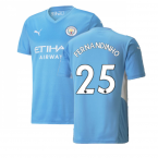 2021-2022 Man City Home Shirt (FERNANDINHO 25)