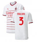 2022-2023 AC Milan Authentic Away Shirt (MALDINI 3)