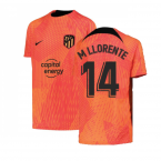 2022-2023 Atletico Madrid Pre-Match Shirt (Laser Crimson) - Kids (M LLORENTE 14)