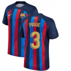 2022-2023 Barcelona Home Shirt (PIQUE 3)