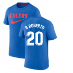 2022-2023 Barcelona Swoosh Club Tee (Blue) (S ROBERTO 20)