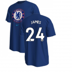 2022-2023 Chelsea Crest Tee (Blue) (JAMES 24)