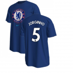 2022-2023 Chelsea Crest Tee (Blue) (JORGINHO 5)