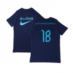 2022-2023 England Three Lions Tee (Navy) - Kids (Alexander-Arnold 18)