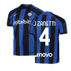 2022-2023 Inter Milan Home Shirt (J ZANETTI 4)