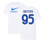 2022-2023 Inter Milan Swoosh Tee (White) - Kids (BASTONI 95)