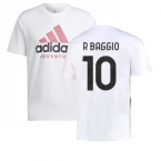 2022-2023 Juventus DNA Graphic Tee (White) (R BAGGIO 10)