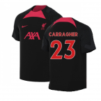 2022-2023 Liverpool Training Shirt (Black) (CARRAGHER 23)