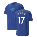 2022-2023 Man City Chinese New Year Graphic Tee (Blue) (De Bruyne 17)