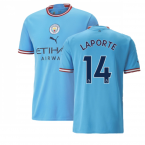 2022-2023 Man City Home Shirt (LAPORTE 14)