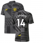 2022-2023 Man City Pre-Match Jersey (Black) (LAPORTE 14)