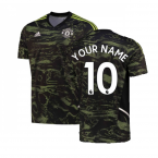 2022-2023 Man Utd EU Training Jersey (Solar Slime) (Your Name)