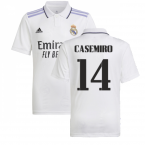 2022-2023 Real Madrid Home Shirt (Kids) (CASEMIRO 14)