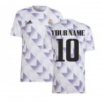 2022-2023 Real Madrid Pre-Match Shirt (White) (Your Name)