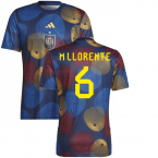 2022-2023 Spain Pre-Match Shirt (Navy) (M LLORENTE 6)