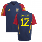 2022-2023 Spain Training Jersey (Navy) - Kids (E GARCIA 12)