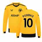 2022-2023 Wolves Long Sleeve Home Shirt (Kids) (PODENCE 10)