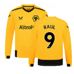 2022-2023 Wolves Long Sleeve Home Shirt (Kids) (RAUL 9)