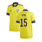 2020-2021 Sweden Home Adidas Football Shirt (QUAISON 22)