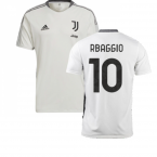 2021-2022 Juventus Training Shirt (White) (R.BAGGIO 10)