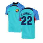 2022-2023 Barcelona Training Shirt (Aqua) (A INIESTA 8)