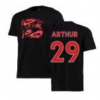 2022-2023 Liverpool Graphic Tee (Black) (ALEXANDER ARNOLD 66)