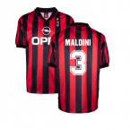 AC Milan 1996 Home Retro Shirt (MALDINI 3)