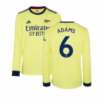 Arsenal 2021-2022 Long Sleeve Away Shirt (ADAMS 6)