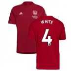 Arsenal 2021-2022 Training Tee (Active Maroon) (WHITE 4)