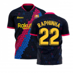 Barcelona 2020-2021 Away Concept Football Kit (Libero) (RAPHINHA 22)