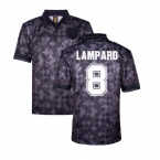 England 1990 Black Out Retro Football Shirt (LAMPARD 8)