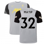 Liverpool 2021-2022 CL Training Shirt (Wolf Grey) (MATIP 32)