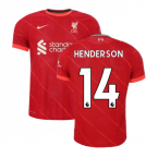 Liverpool 2021-2022 Vapor Home Shirt (HENDERSON 14)