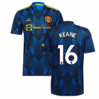 Man Utd 2021-2022 Third Shirt (KEANE 16)