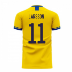 Sweden 2024-2025 Home Concept Football Kit (Libero) (LARSSON 11)