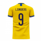 Sweden 2024-2025 Home Concept Football Kit (Libero) (LJUNGBERG 9)