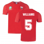 Wales 2021 Polyester T-Shirt (Red) (WILLIAMS 5)