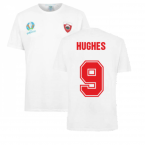 Wales 2021 Polyester T-Shirt (White) (HUGHES 9)